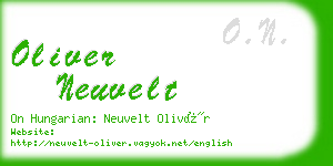 oliver neuvelt business card